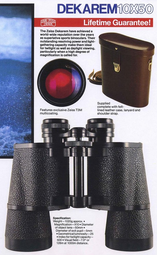 Legendary binoculars - Carl Zeiss Jena Dekarem 10x50 - Carl Zeiss Jena Dekarem 10x50 - 1931-1990