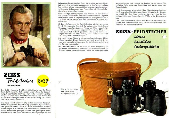 Legendary binoculars - Carl Zeiss 8x30 - Carl Zeiss 8x30 - 1954-1978