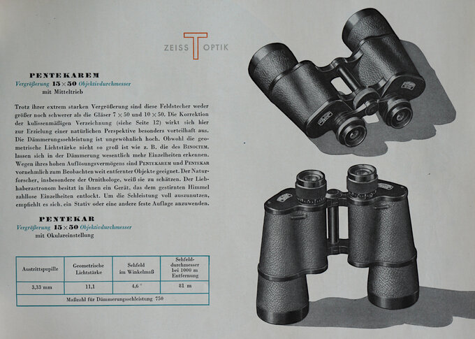 History of 7x50 binoculars from Jena - History of 7x50 binoculars from Jena