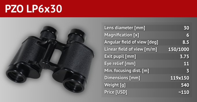 Legendary binoculars -  PZO LP6x30 - PZO LP6�30