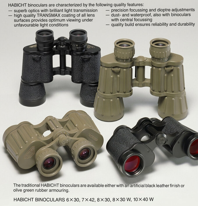 Legendary binoculars - Swarovski Habicht 8x30 - 1984-1990