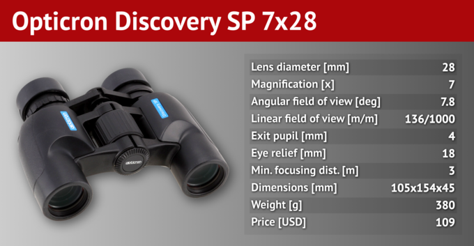 Review of the Opticron Discovery SP 7x28 binoculars - Opticron Discovery SP 7x28 - perfect for the Little Ones?